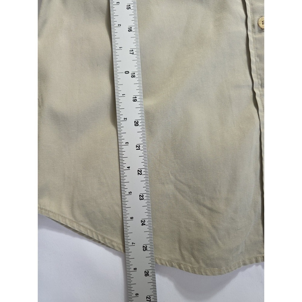 Vintage Polo Jeans Co Ralph Lauren Women's L Khaki Button Up Shirt Y2K - Picture 9 of 11